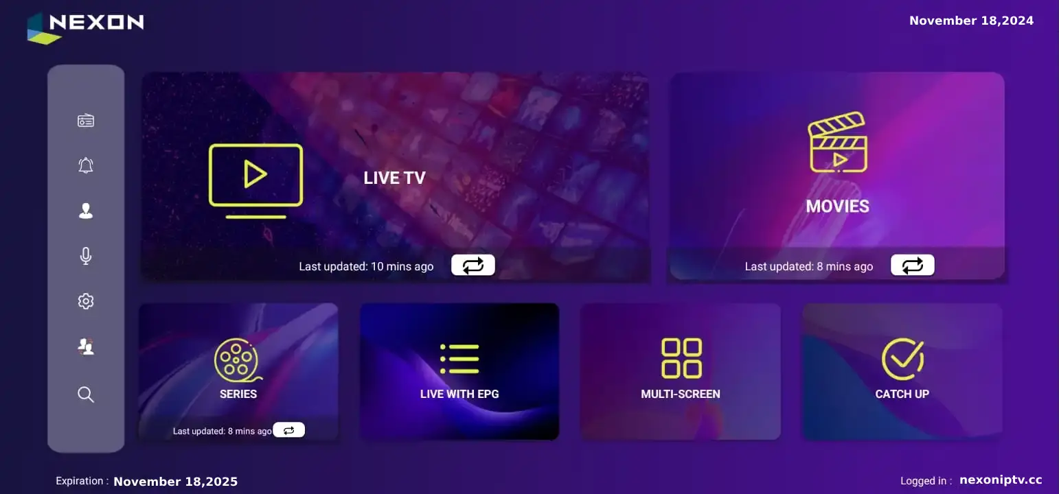 Channel Preview Nexon iptv